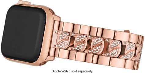 michael kors rose gold apple watch band|Michael Kors silicone watch band.